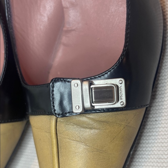Prada Black and Gold Heels - Picture 2 of 5